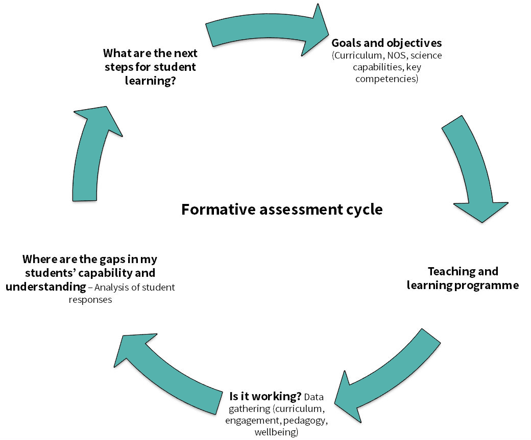 Flow diagram of the formative assessment cycle