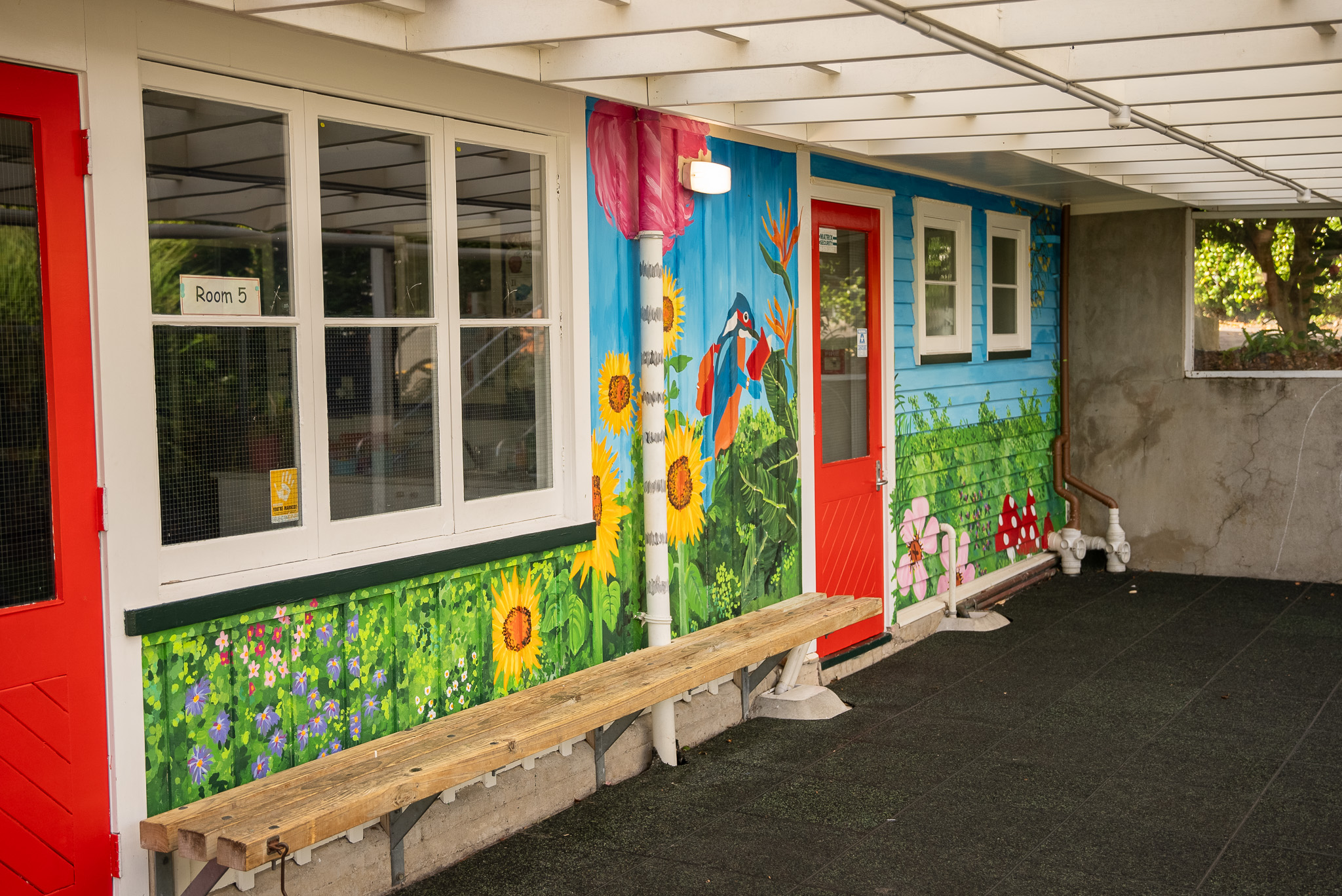 Classroom colourful facade