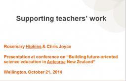 Supporting teachers' work