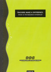 Teachers make a difference: what is the research evidence? Conference proceedings, 2002