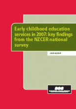 Early childhood education services in 2007: key findings from the NZCER survey